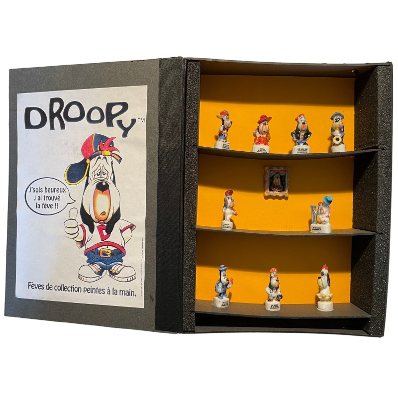 Coffret de 10 fèves Droopy A 1997