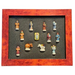 Coffret de 12 fèves Santons BD 1997