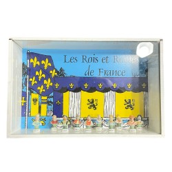 Coffret de 10 fèves Les rois de France 1997