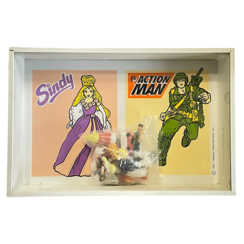 Coffret de 12 fèves Sindy & Action Man 1998