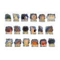 Série complète de 18 fèves Atlas - Coquillages