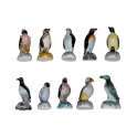 Complete set of 10 feves Pingouins