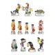 Complete set of 12 feves Lucky Luke