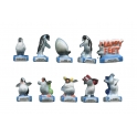 Complete set of 10 feves Happy feet