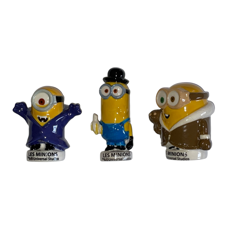 Série complète de 3 fèves Médium Les minions