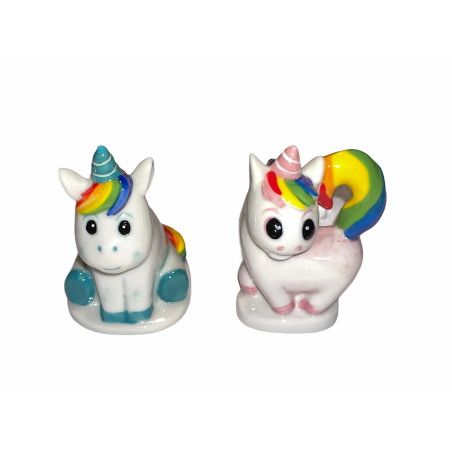 Série complète de 2 fèves Médium Licorne