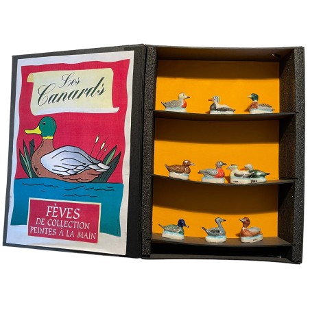 Coffret de 10 fèves Les canards 1996