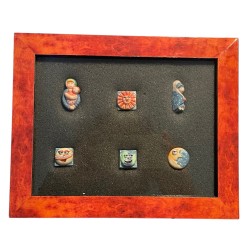 Coffret de 6 fèves Noël astral 1996