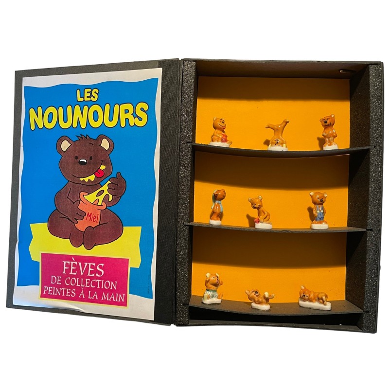 Coffret de 9 fèves Les nounours 1996